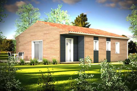 maison ossature bois toit tuile 3 chambres garage