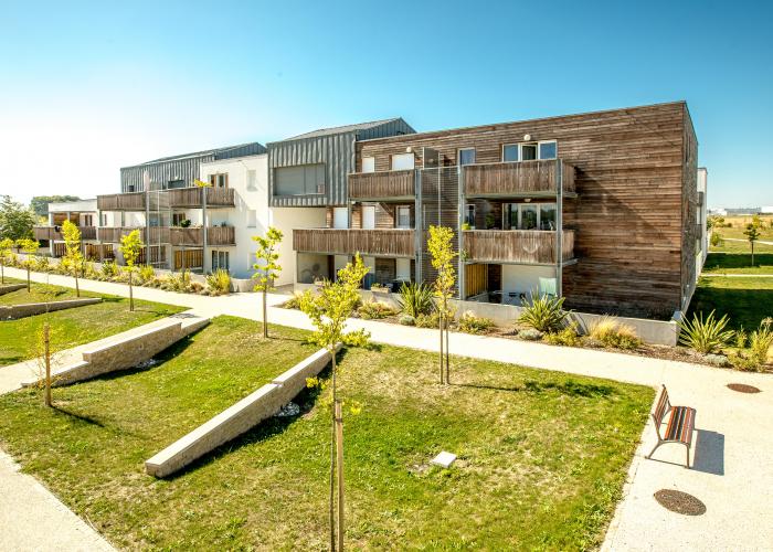 Logements collectifs à Périgny Arcadial Production charpentier fabricant de bâtiments ossature bois