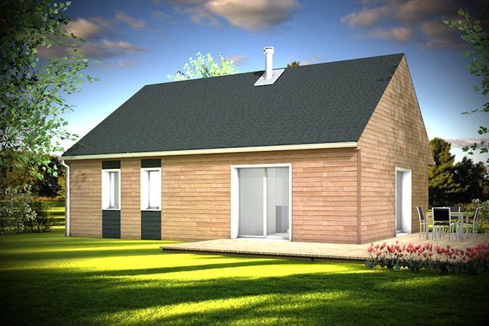 maison bois toit ardoise contemporaine design arcadial