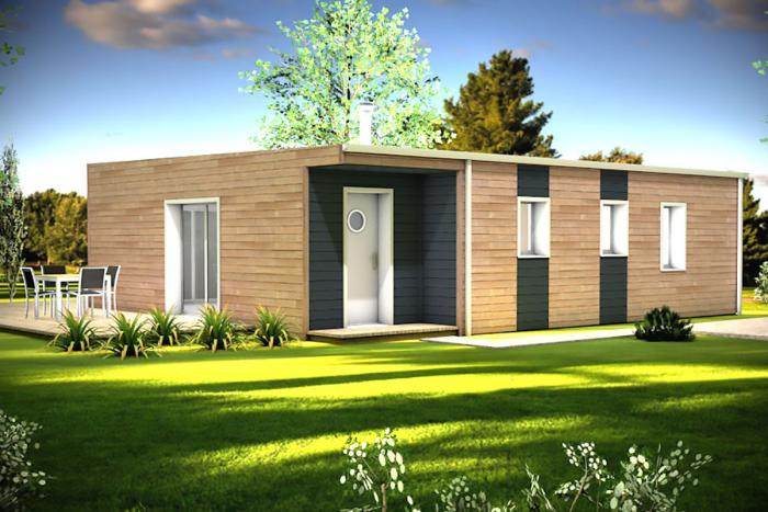 maison contemporaine bois arcadial plein pied