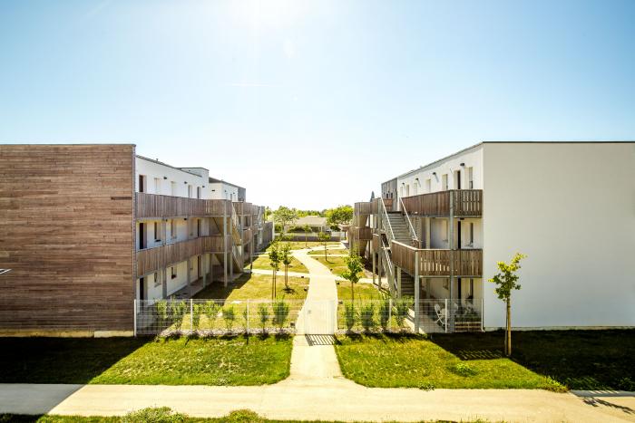 Logements collectifs à Périgny Arcadial Production charpentier fabricant de bâtiments ossature bois