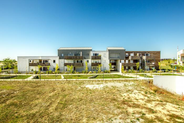 Logements collectifs à Périgny Arcadial Production charpentier fabricant de bâtiments ossature bois