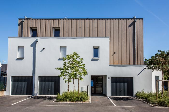 Logements groupés à Nantes Arcadial Production charpentier fabricant de bâtiments ossature bois